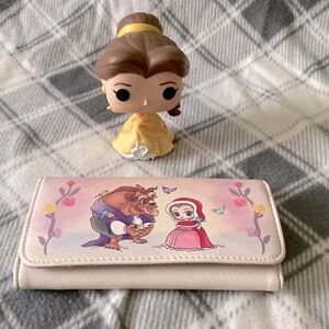 Disney Loungefly Beauty and the Beast wallet and Belle funko